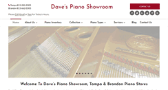 Desktop Screenshot of davespianoshowroom.com